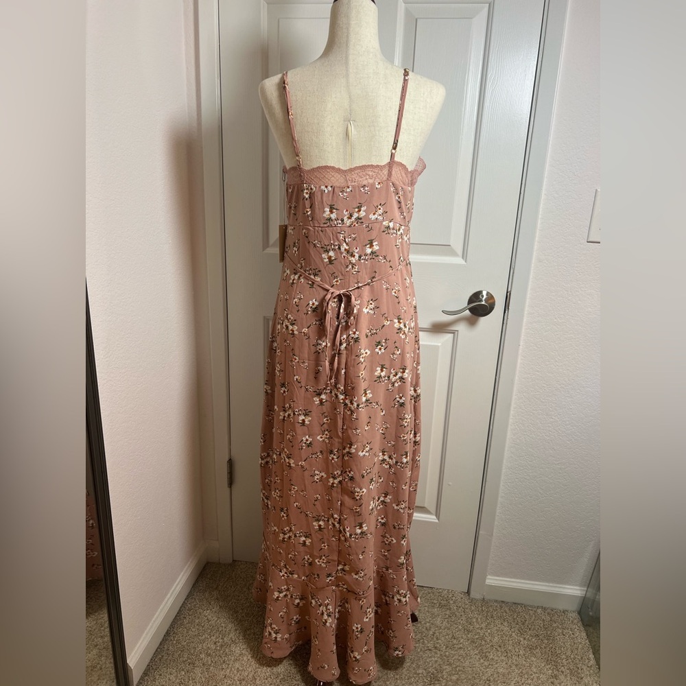 Gold and Pink‎ Sequin High Low Sundress - Picture 2 of 6